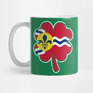 St Louis Flag Irish Lucky Clover St Patrick's Day Mug